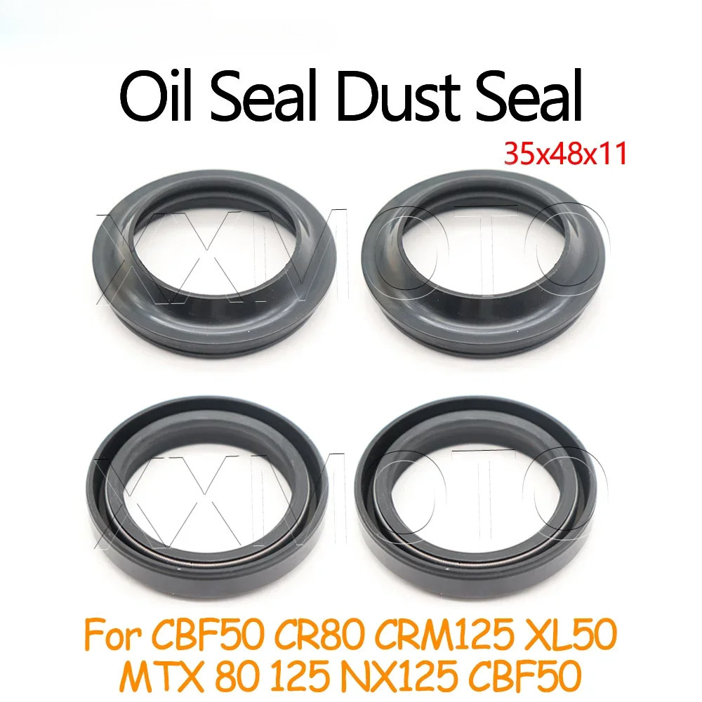 35x48x11 35 48 11 ซีลน้ํามันฝุ่นด้านหน้าส้อม Damper สําหรับ Kawasaki Honda CBF50 CRM125 XL50 MTX 80 