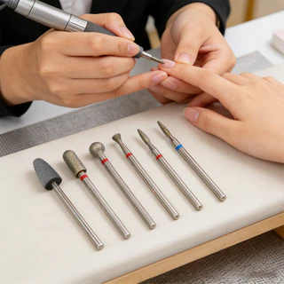 6PCS Diamond Steel Nail Drill Bit Set Electric Manicure Pedicure Machines Nail File Gel Remover Tool