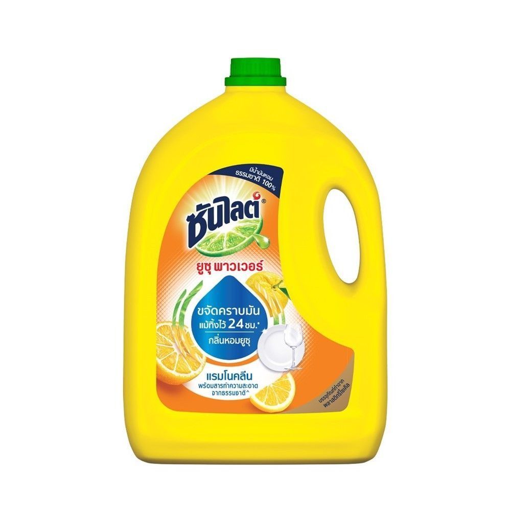 [สินค้าส่งด่วน]  ซันไลต์ น้ำยาล้างจาน กลิ่นยูซุ 3200 มล. SUNLIGHT DISH WASHER YUZU 3200 ML.