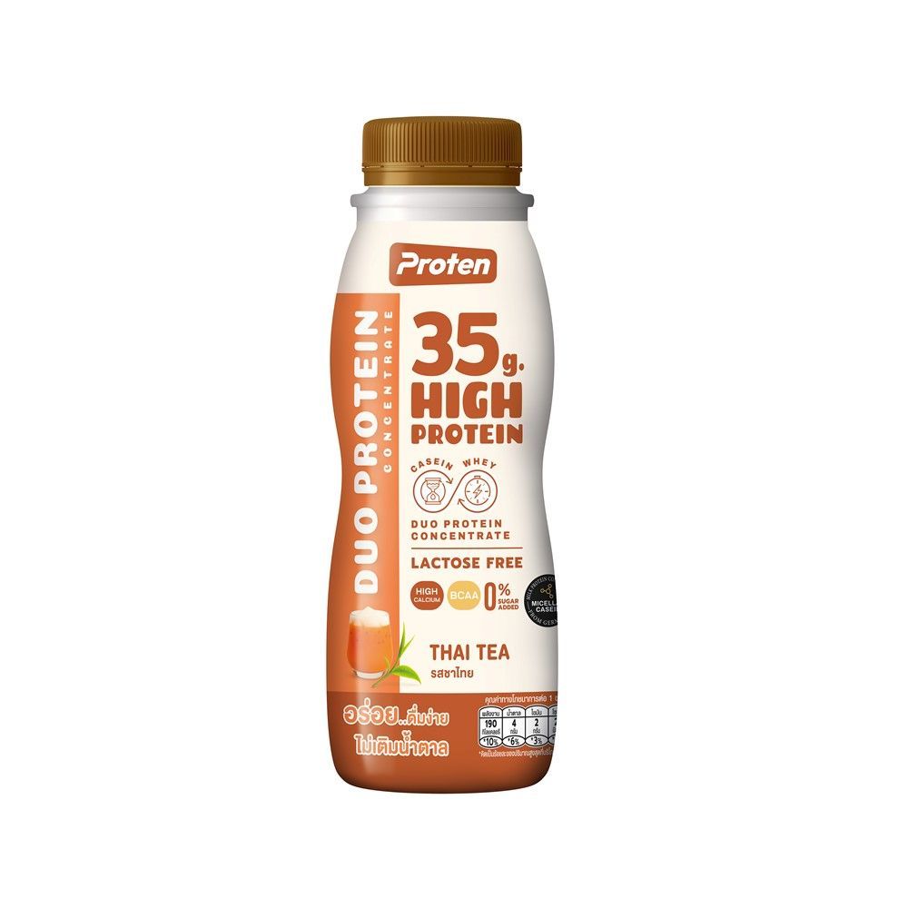 [สินค้าส่งด่วน] โปรเท็น นมโปรตีนสูง รสชาไทย 350 มล. PROTEN HIGH PROTEIN THAI TEA FLAVOR 350
