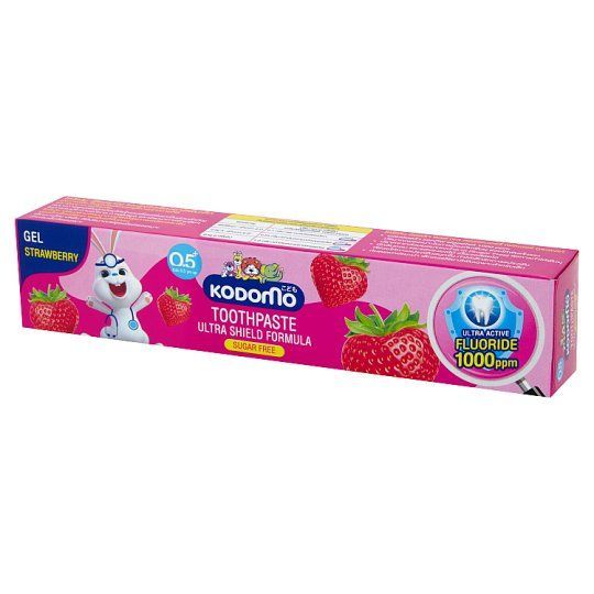 [สินค้าส่งด่วน] โคโดโมยาสีฟันเด็กเจลรสสตอเบอร์รี่ 40ก. KODOMO GEL STRAWBERRY TOOTHPASTE 40 GM.