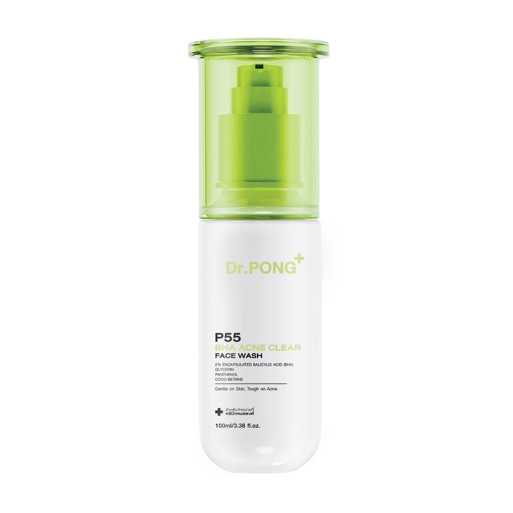 DR.PONG พี55 แอคเน่เคลียร์ เฟซวอช 100 มล. DR.PONG P55 ACNE CLEAR FACE WASH 100 ML.