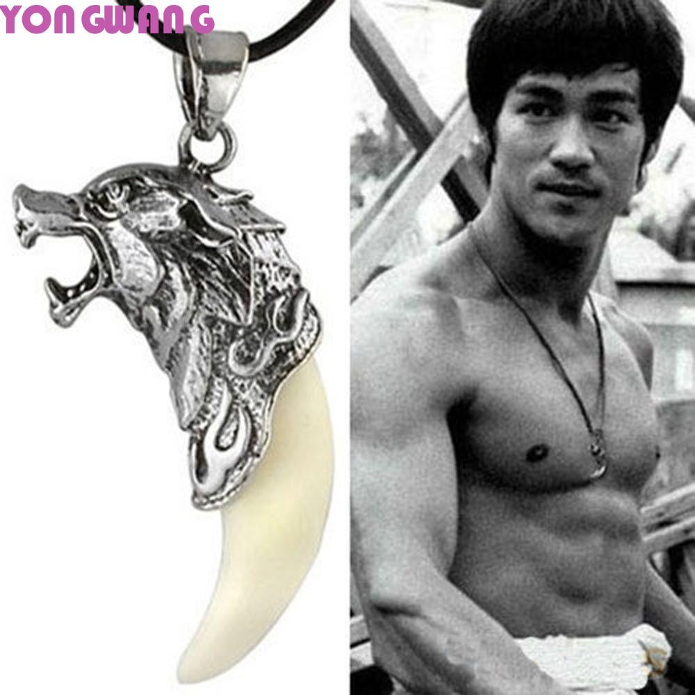 YONGWANG66HR สร้อยคอฟันหมาป่า Cool Boy Domineering จี้