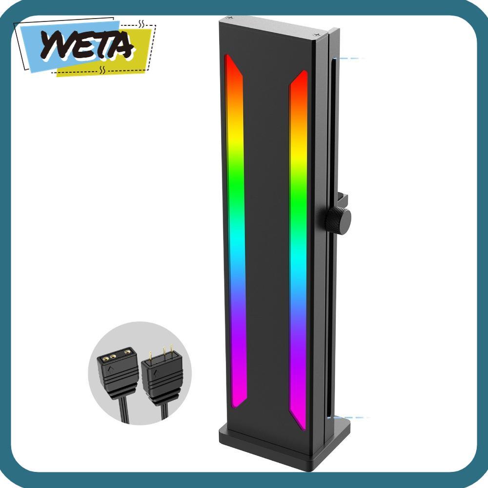 ที่ยึด GPU YVETA, ขายึดรองรับ GPU ที่ทนทานแบบปรับได้แบบเลื่อน, คอมพิวเตอร์รองรับรั้ง ARGB GPU สีสันส