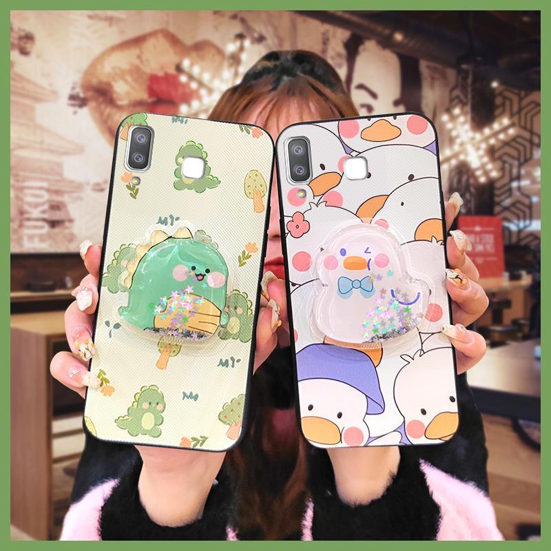 Creative Simple Samsung Galaxy A9 Star/A8 Star/SM-G8850 เคสโทรศัพท์ตลกวงเล็บสีทึบการ์ตูนสนุกนุ่มผู้ช