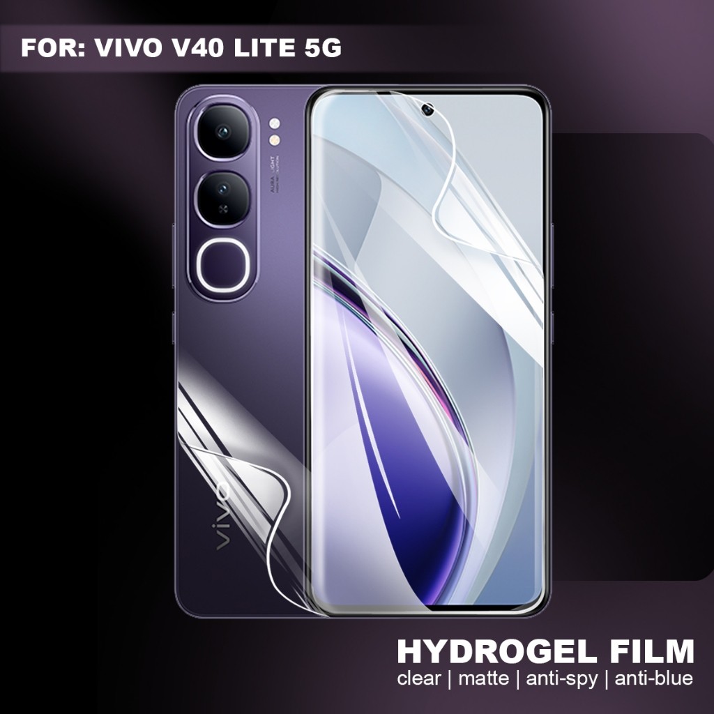 DW DW DW DW| Anti-Scratch Vivo V40 Lite 5G Hydrogel Film Screen Protector Clear Anti-Glare Anti-Spy 