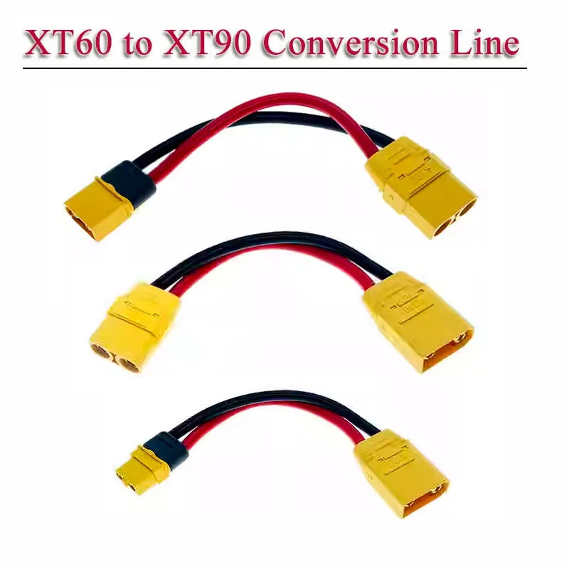 XT90 ถึง XT60 ชาร์จสายแปลง XT90 ชาย XT90 หญิง Llithium แบตเตอรี่ Balanced Power Extension สายเครื่อง