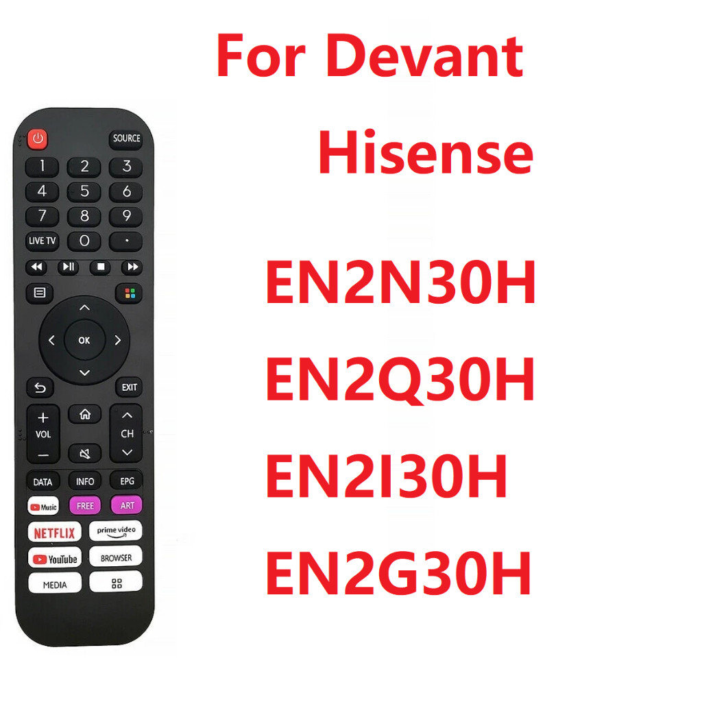 สําหรับ Devant สมาร์ททีวีระยะไกลสําหรับ Hisense 4K LED สมาร์ททีวีรีโมทคอนโทรล EN2N30H EN2Q30H EN2I30