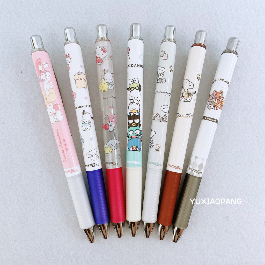 Sanrio Snoopy Cat and Mouse Limited Japan kamio Limited Edition Paton energel ปากกาเจลสีดํา