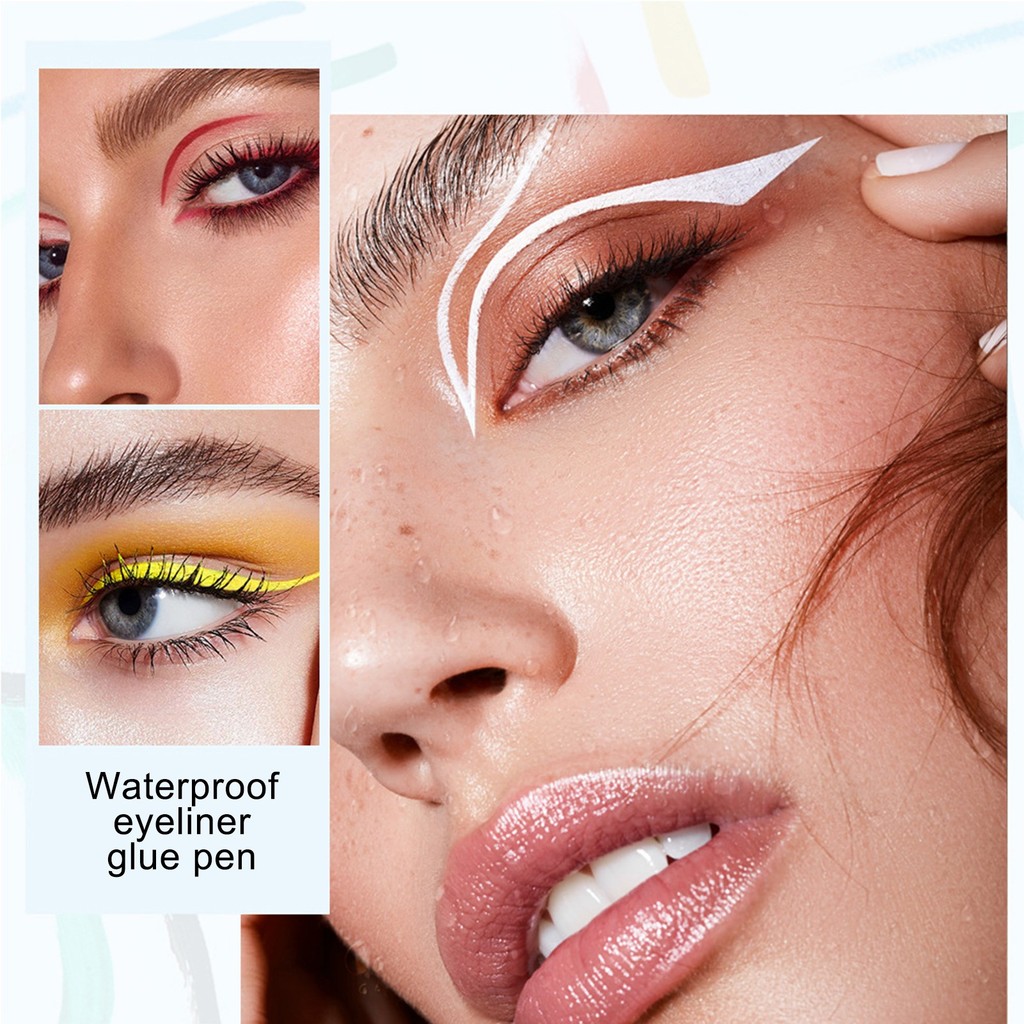 ปากกาเจล Eye-Liner สี Highlight Smooth Eye-Liner ปากกาสําหรับเทศกาลดนตรีคอนเสิร์ต Rave Party