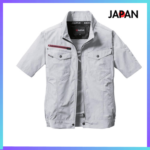 BURTLE เสื้อแอร์คราฟต์ แขนสั้น รุ่นไม่มีพัดลม ระบายอากาศดี | Shipped from Japan