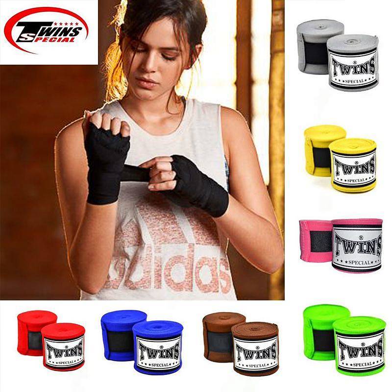 Elastic Boxing Bandage 5 M Sanda Muay Thai Fight Boxing Tie Handbag Thailand Twins Training Match Bo