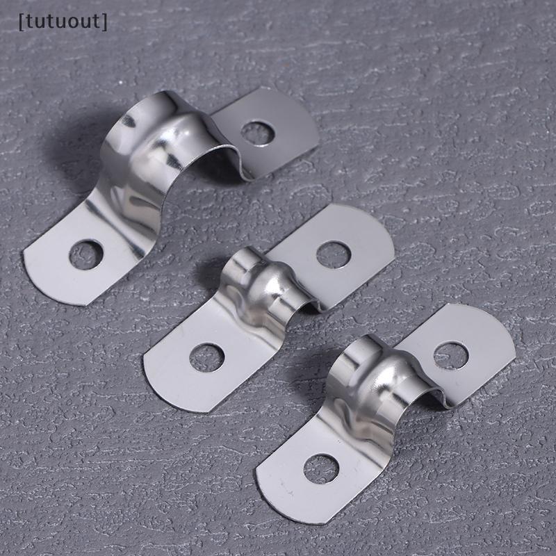 [tuout] สแตนเลส U-Shaped Tube Clamp อานโลหะ Tube Clamp U Conduit Braet สําหรับการใช้งานสําหรับงานหนั