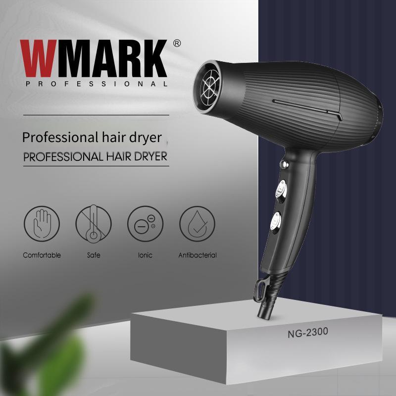 เครื่องเป่าผมมืออาชีพร้านตัดผมใหม่ของ wmark ไดร์เป่าผมพลังสูงความเร็วสูง ขายส่งสําหรับใช้ในครัวเรือน