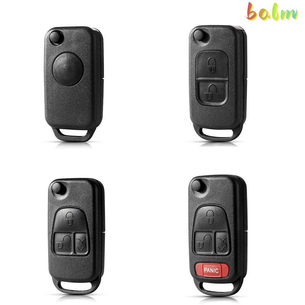 BALM ฝาครอบกุญแจรถ, HU39 HU64 Flip Remote Key, พับทนทาน 1/2/3/4 ปุ่ม Key Shell สําหรับ Benz B200 A16