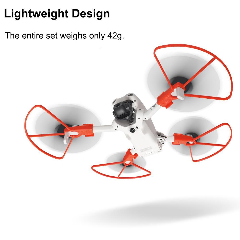 การ์ดใบพัดสําหรับ DJI LITO 1/LITO X1,แสงอัลตร้า 42g มุมมองเต็มรูปแบบ Anti-Crash Landing กันชน