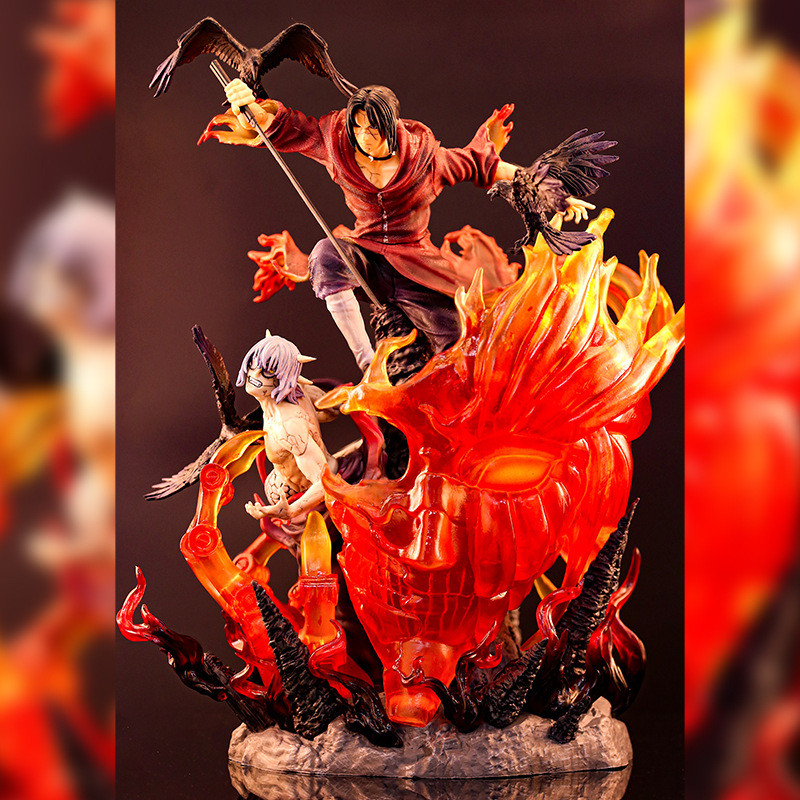 [ขายร้อน] โรงงานขายตรง Naruto Uchiha Itachi Burning Itachi Susanohu Uchiha Itachi Double-Headed แกะส