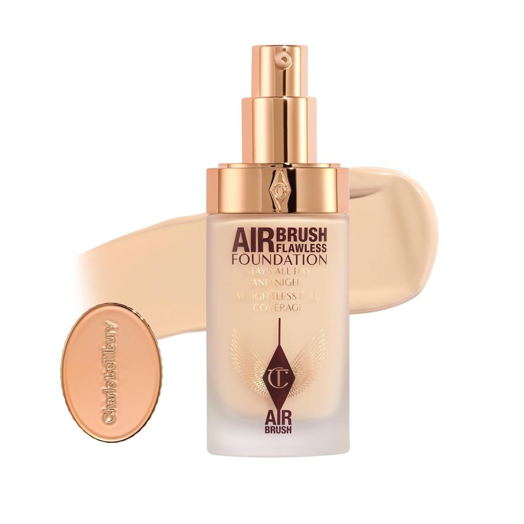 Charlotte Tilbury Airbrush Flawless Matte Foundation - Full verage Liquid Makeup with a -Matte Finis