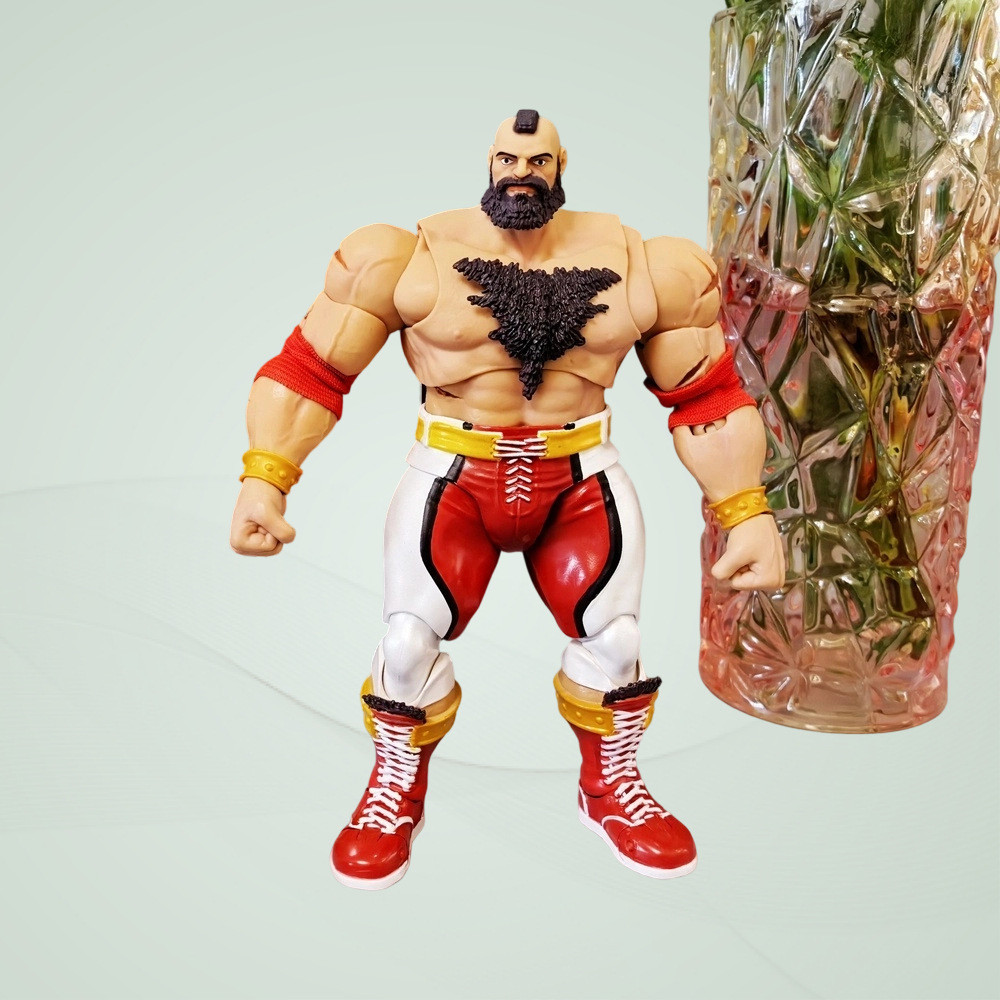 [Street Fighter] อะนิเมะ/เกม Peripheral Street Fighter 6st ตุ๊กตารูปปั้นรูป Sanjilf ST Multi-Accesso