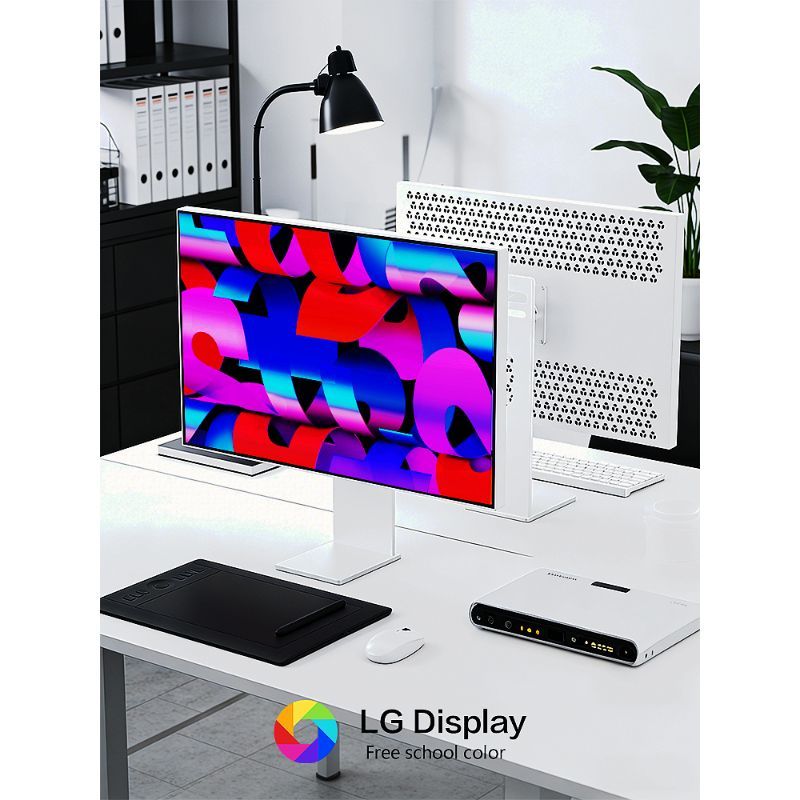 แผง LG 27/32 นิ้ว 4K Designer Professional Display Mac แล็ปท็อปหน้าจอภายนอกการหมุนยก
