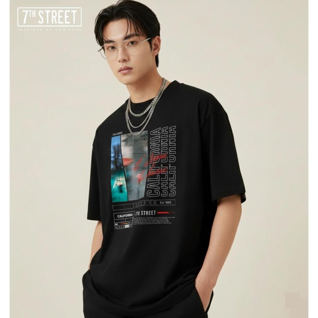 7ᵗʰ Street Oversize90s Cotton100% Com(No.20) ทรงคอฟิต ผ้านุ่ม เบา ใส่สบายที่สามารถสวมใส่ได้ทุกวัน รุ