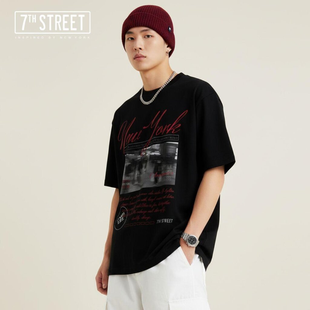 7ᵗʰ Street Oversize90s Cotton100% Com(No.20) ทรงคอฟิต ผ้านุ่ม เบา ใส่สบายที่สามารถสวมใส่ได้ทุกวัน รุ