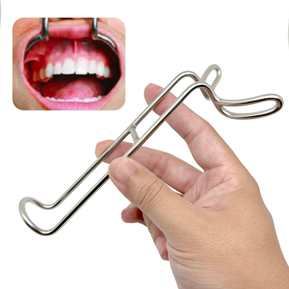 ทันตกรรม Double-headed ทันตกรรมปากขยาย Lip Retractor Intraoral Cheek Upper Lower Lip ปากสแตนเลส Retractor เครื่องมือทันตกรรม