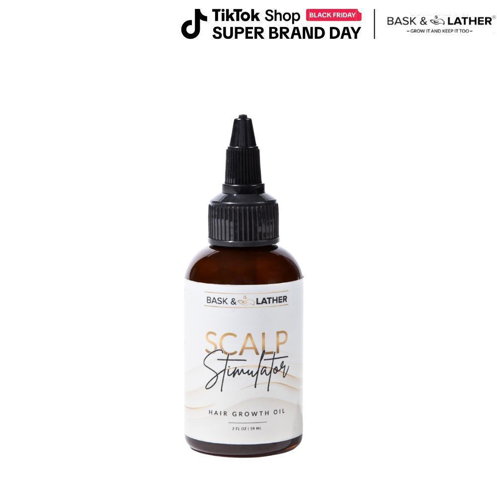 BASKANDLATHER สูตรการเจริญเติบโตของเส้นผม Oil-Light มีส่วนผสมของโรสแมรี่และเปปเปอร์มินท์ช่วยให้ผมหนา