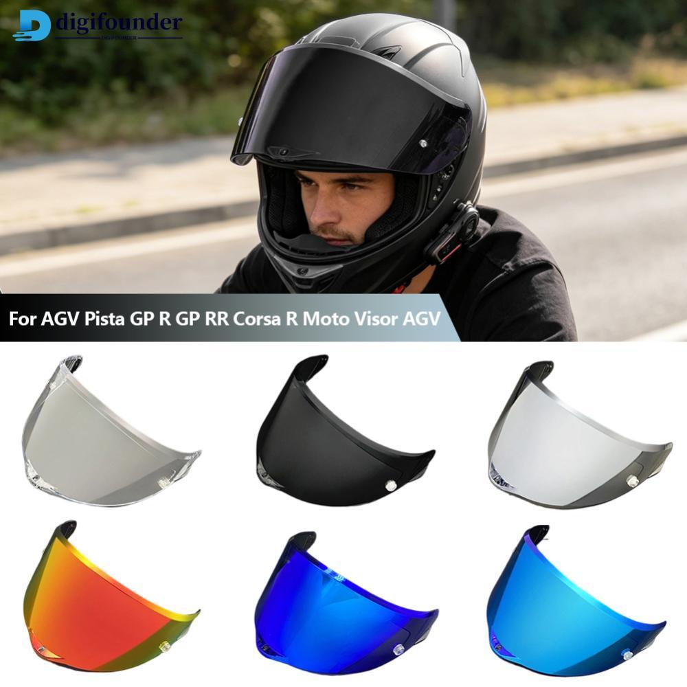 DIGIFOUNDER หมวกกันน็อครถจักรยานยนต์ Visor เลนส์โล่แว่นตาหมวกกันน็อคVisorsชุบป้องกันรังสียูวีสําหรับ