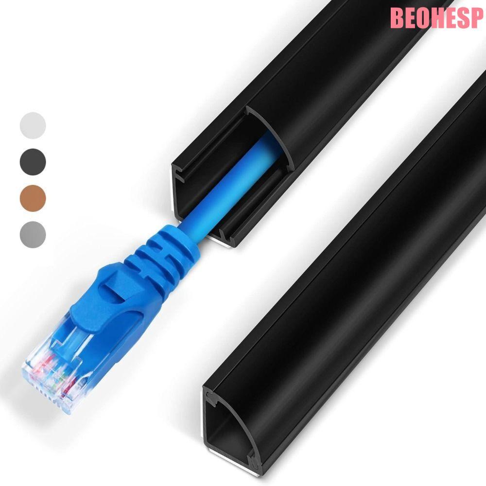 BEOEHESP มุมสายเคเบิลคอนซีลเลอร์,สี PVC Cable Hider, คุณภาพสูงสามเหลี่ยมกาวตนเอง Universal Wire Cove