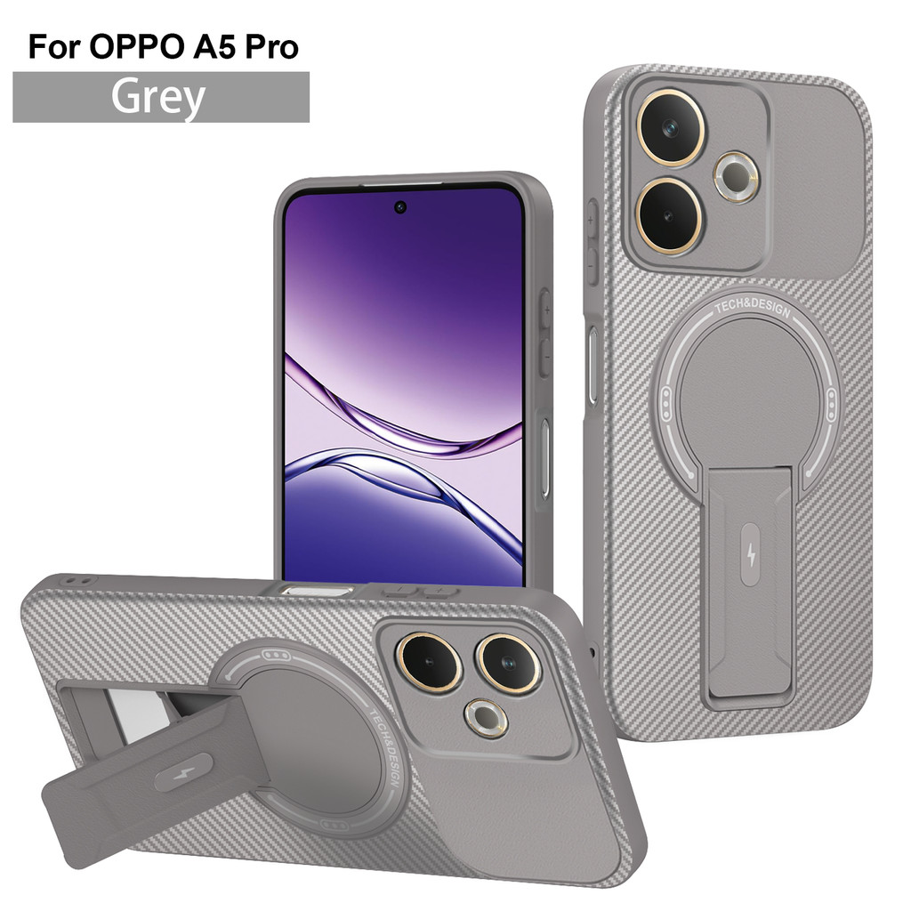 ใหม่สําหรับ OPPO A6 Pro A5 Pro A3 A3x A40m A6X A6T F31 A5X A60 แม่เหล็กคาร์บอนเคสโทรศัพท์ PC + TPU ฝาครอบกระจายความร้อน