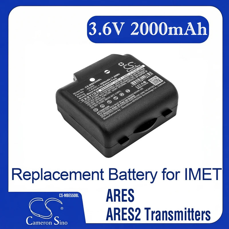 Cameron Sino แบตเตอรี่ทดแทนสําหรับ IMET ARES, ARES2 เครื่องส่งสัญญาณ, ARES2.1, เหมาะกับ P/N 101015,A