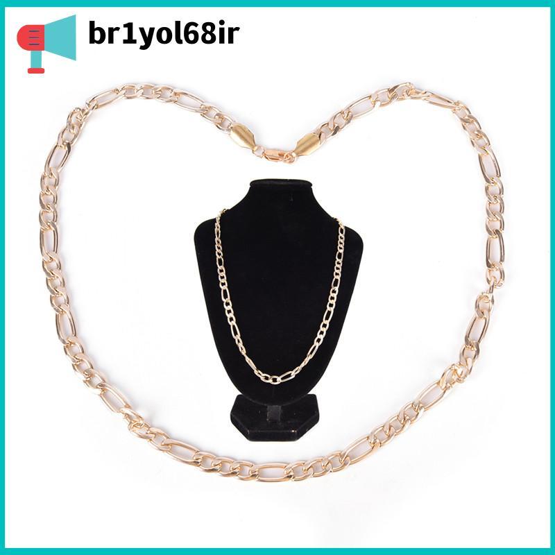 แฟชั่น br1yol68ir สร้อยคอโซ่สไตล์พังก์ชุบทอง18K สำหรับผู้ชายสร้อยคอยาวสำหรับผู้หญิงเครื่องประดับ