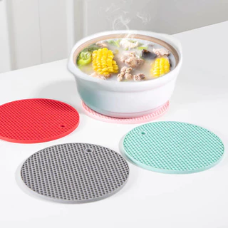 JoyTray แผ่นรองกันร้อน กันลื่น รองหม้อ กระทะ จานชาม แผ่นรองแก้ว แผ่นรองของร้อน แผ่นซิลิโคนรองหม้อ ป้องกันความร้อน