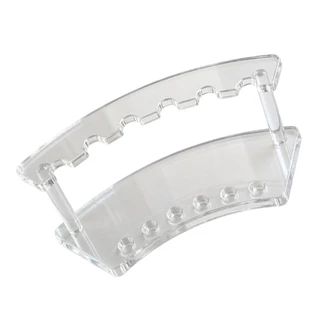 BAYSLI Clear Desk Organisers ที่ใส่ปากกาแนวตั้งขาตั้ง 6 ช่องที่ใส่ดินสอปากกาขาตั้งจอแสดงผลชั้นวางแปรงแต่งหน้า Organ
