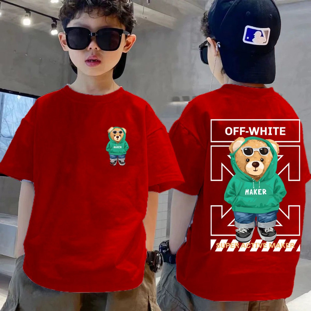 2026 เสื้อยืดเด็กคอกลม 100% ผ้าฝ้ายพรีเมี่ยม unisex ขนาด 2/3 ถึง 12/13 2024 Kids T เสื้อ 414COD สไตล