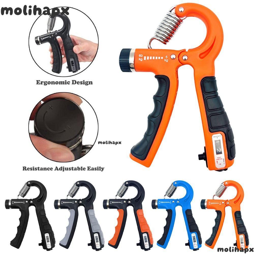 MOLIH เครื่องออกกําลังกายมือ 5-60KG Grasp Fitness Gripper ข้อมือ Gripper