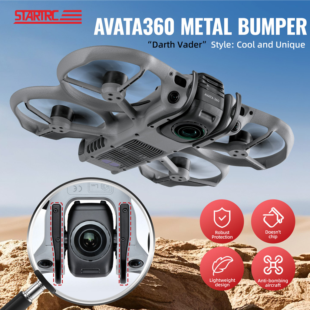 For DJI Avata 360, ป้องกันกันชนโลหะ, แถบป้องกันการชนกันของ เดรดล็อกส์, ภาพถ่ายทางอากาศ, อุปกรณ์ถ่ายภาพ เอวา360