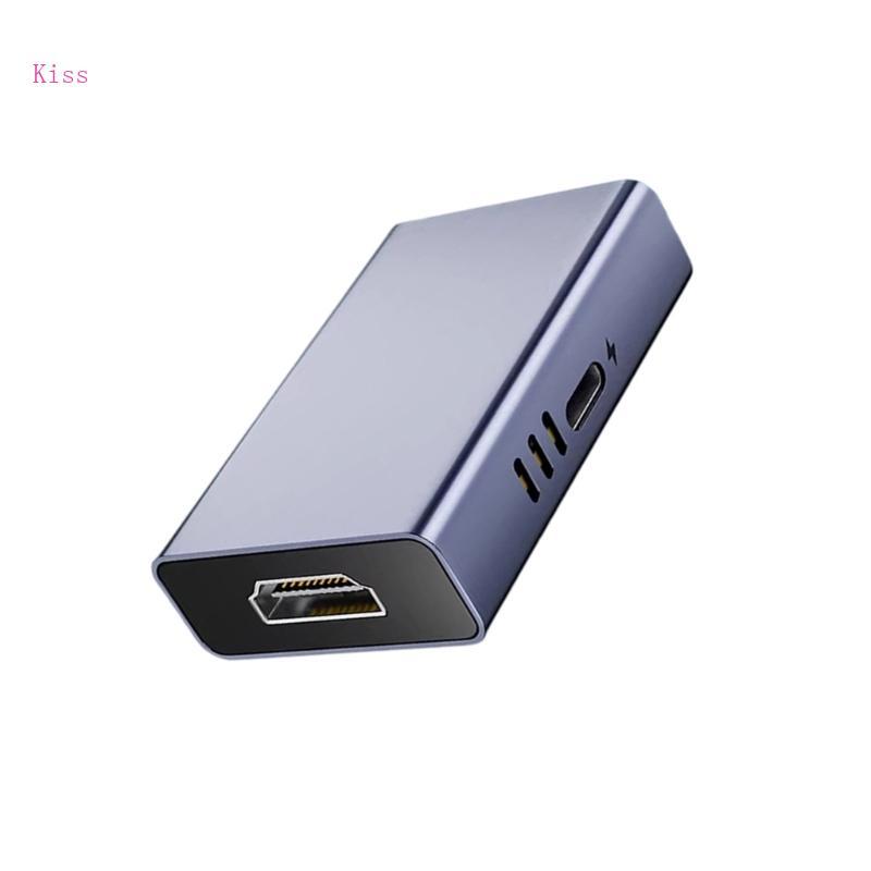 Kiss HDTV เป็นอะแดปเตอร์ Type C 8K60Hz สําหรับภาพที่เพิ่มขึ้นบนทีวีจอภาพโปรเจคเตอร์