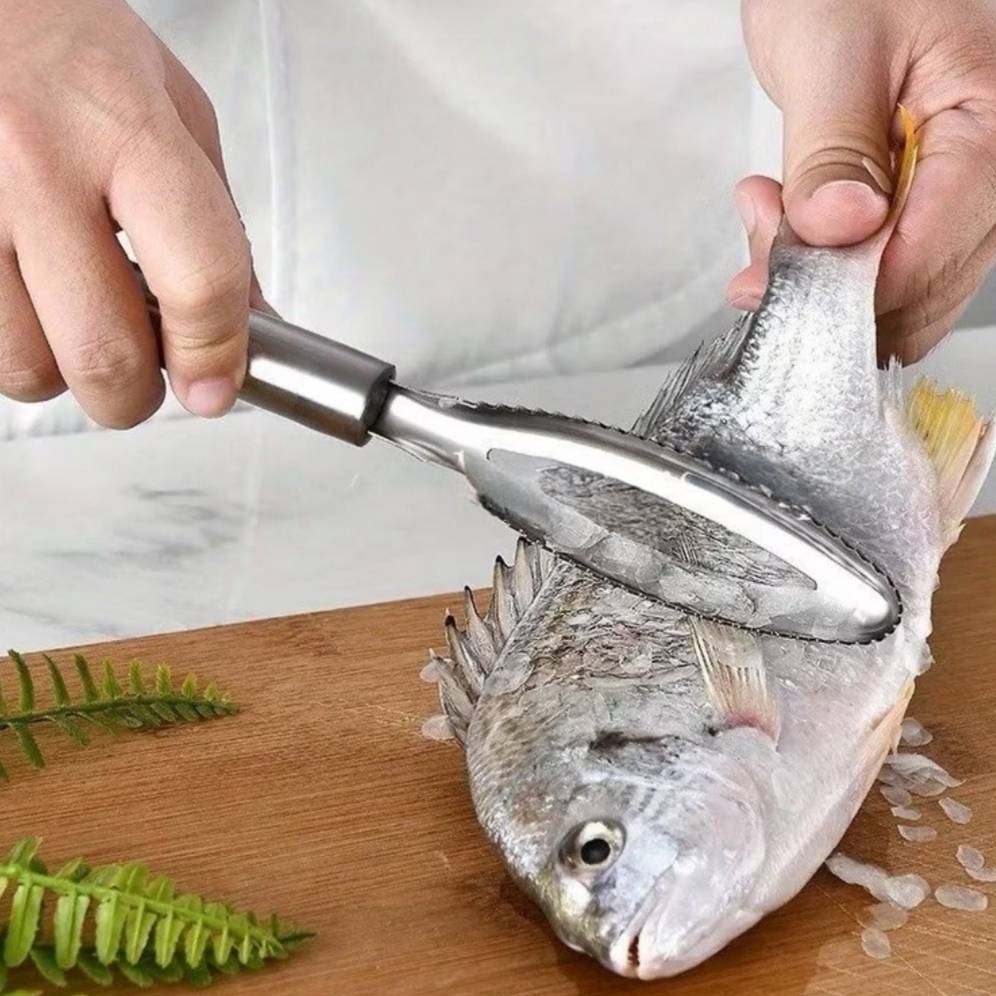 ที่ขอดเกล็ดปลา Fish Scaler วัสดุสแตนเลส ไม่เป็นสนิม