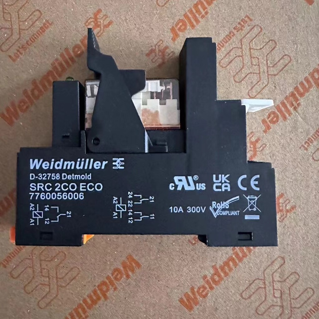 Weidluller รีเลย์ RCL424024พร้อมฐาน RCL KITS 24VDC 2COLED7760056025