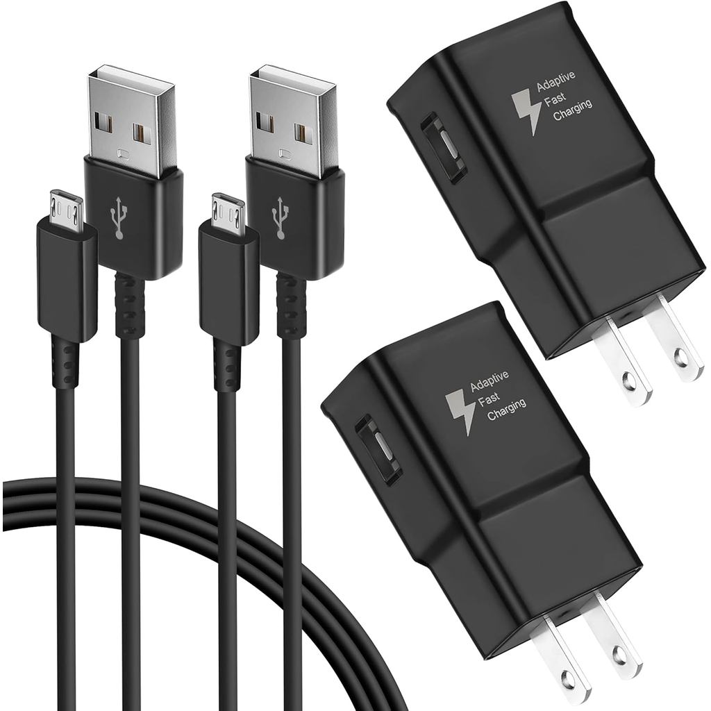 Adaptive Fast Charger Kit เข้ากันได้กับ Samsung Galaxy S7/S7 Edge S6 /S6 Edge/ Note5/4 S4/S3 S2 J7 J