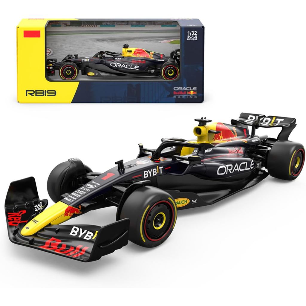 1:32 F1 RB19 สําหรับ RedBull โลหะรถDiecastพร้อมล้อฟรี,สูตร 1 รถแข่ง,รถยนต์เหมาะสําหรับของขวัญสะสมสํา