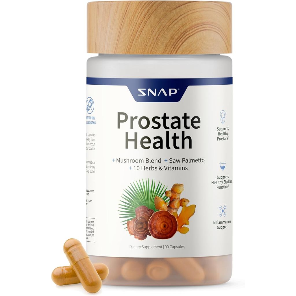Snap peoplements Prostate Health peoplement with Saw Palmetto for Men, DHT Blocker - ช่วยพอร์ต Male 