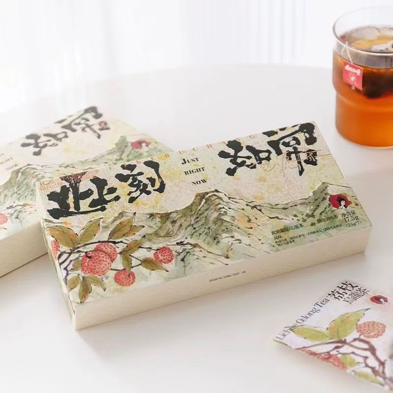 ชาในเวลานี้ Ruchang Wish Tea Lychee Oolong Tea Lychee Black Tea Bag Ruchang Wish Tea Gifts ของที่ระล
