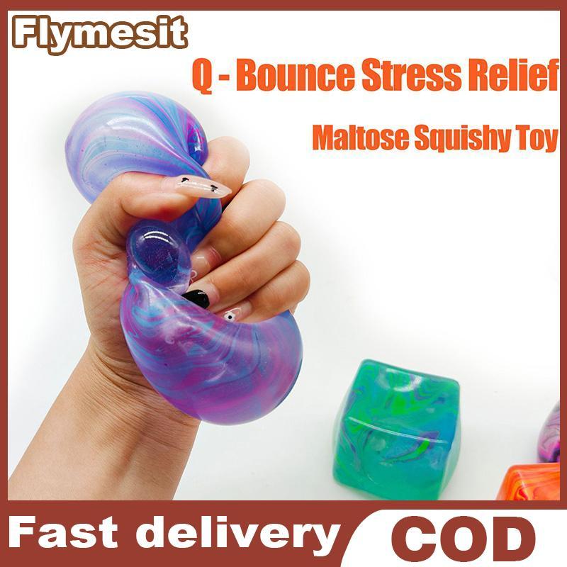 Flymesit Ice Cube Squeeze ของเล่น 1 Maltose Fidget ความเครียดของเล่นสําหรับผู้ใหญ่ Office Therapy และห้องเรียนรางวัล EN