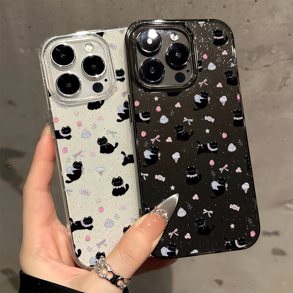 ✨จัดส่งฟรีในพื้นที่✨เคสลายแมวน่ารักสำหรับ iPhone 16 15 14 13 78PLUS PRO PROMAX XR XS