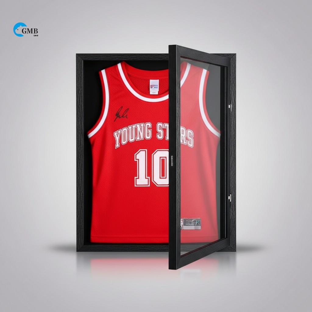 Magnetic Flip Frame for Jerseys - Perfect for Football & Basketball Memorabilia, Wall Mount