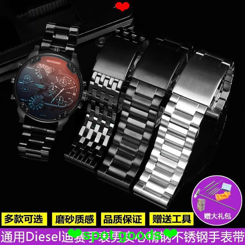 สายรัด เหมาะสําหรับ DIESEL DIESEL DZ7395/4323 DZ7416/7413 สายเหล็กสแตนเลสสายนาฬิกาอุปกรณ์เสริม 28m