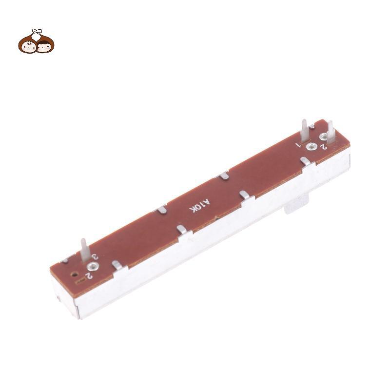 BEF 88 มม.3-Pin Single Potentiometer A10K B10K ตรงสไลด์ Potentiometer Mono Channel Mixer Fader Strok